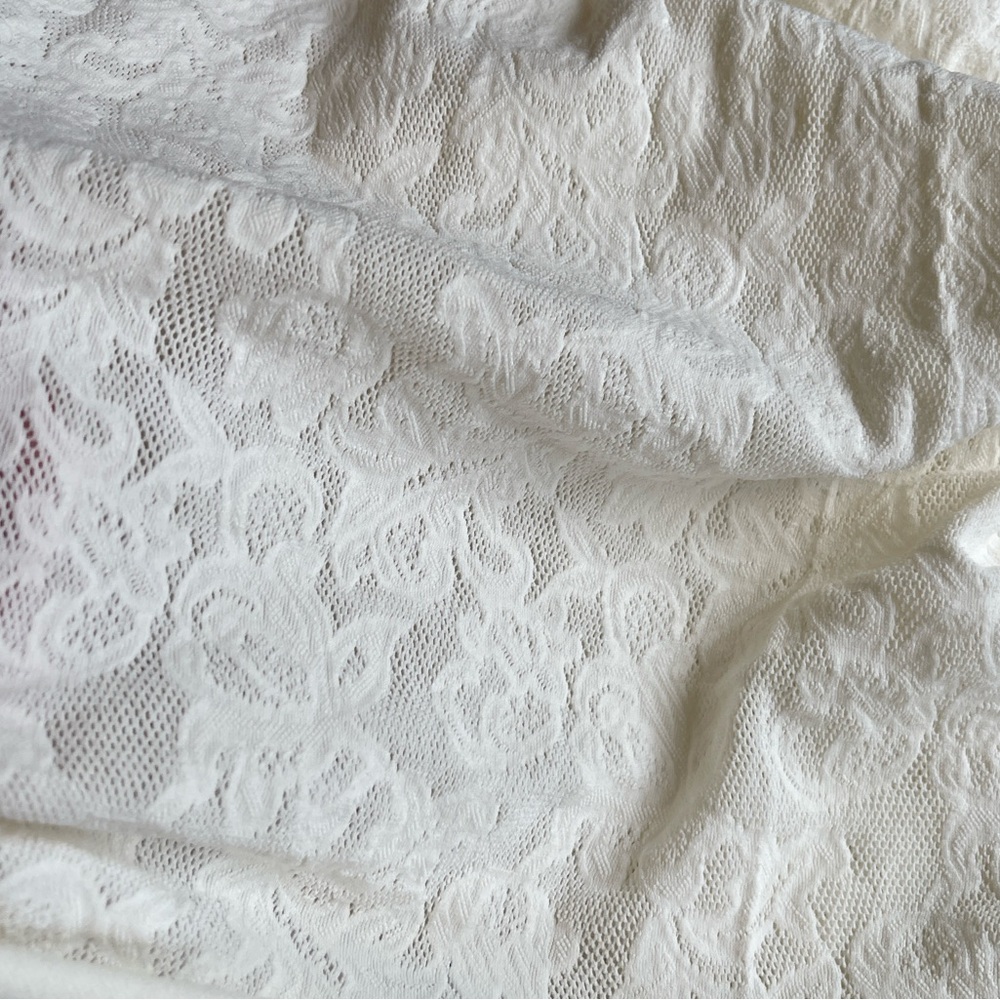 Skims Knit Lace Turtleneck Maxi dress Ivory - Picture 4 of 6